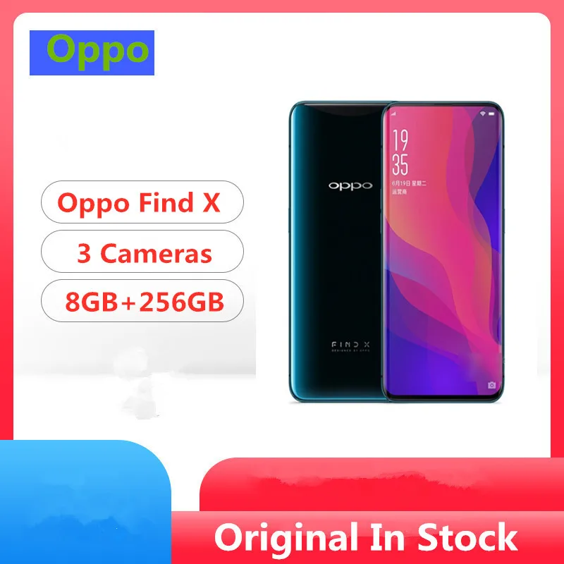 Мобильный телефон Oppo Find X 4G LTE Snapdragon 845 Android 8,1 6,4" ips 2340X1080 8 Гб ram 256 ГБ rom 25,0 МП Face ID
