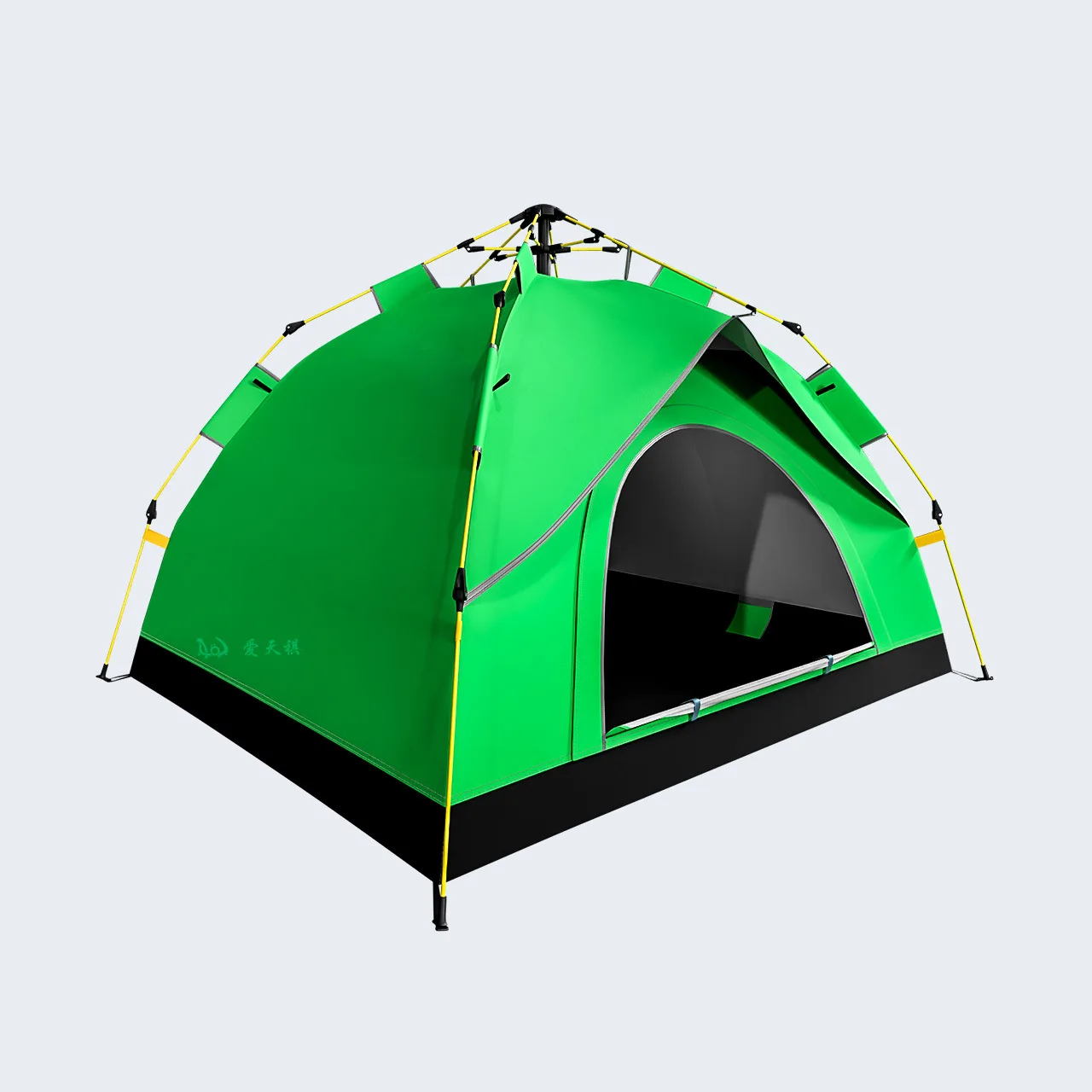 Походная палатка из ткани Оксфорд с серебристым покрытием автоматическая