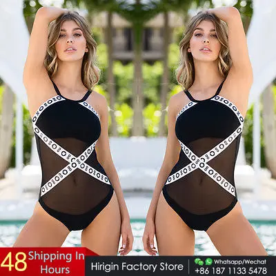 Брендовый слитный купальник размера плюс женский бразильский бандаж