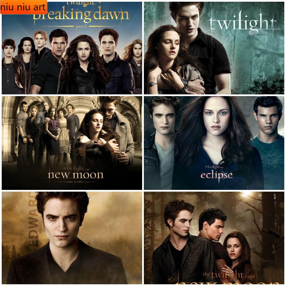 

5D Portrait Diamond Painting Cross Stitch Diamond Embroidery Set Mural Art Kits Vampire Diaries Posters Mosaic Home Decoration