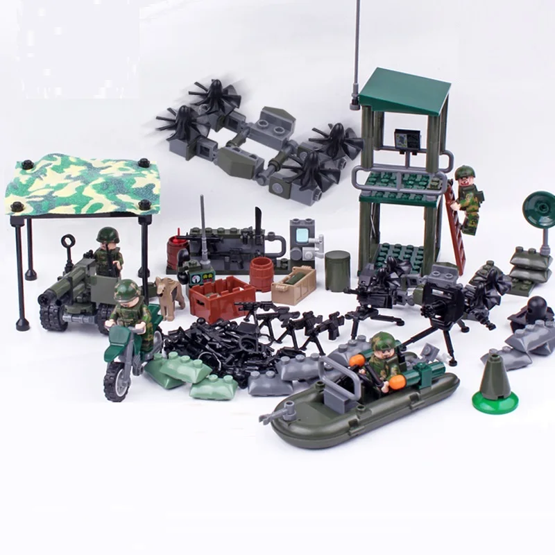 Солдаты джунглей спецназ солдаты оружия аксессуары MOC строительные мини-блоки