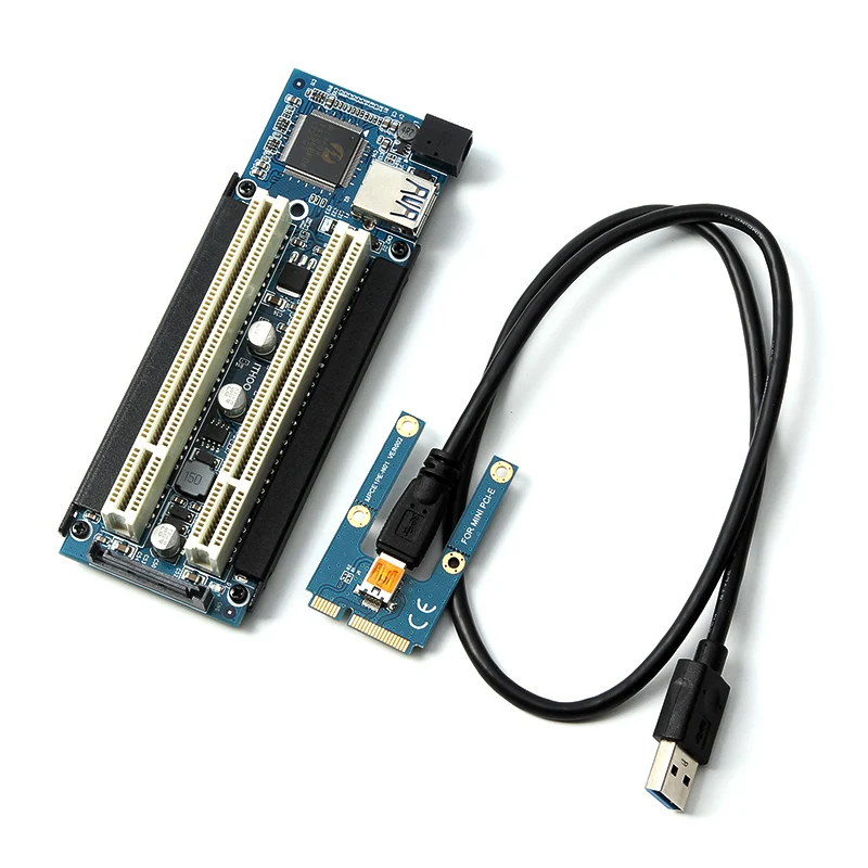Новейший мини PCI-e двойной PCI адаптер мини-кабель-соединитель в слот для карты