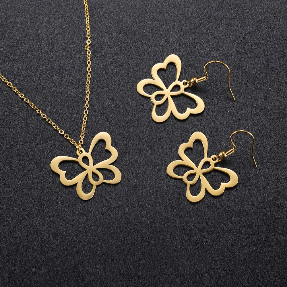 Комплект ювелирных изделий My Shape ожерелье с бабочкой летающие животные Женские