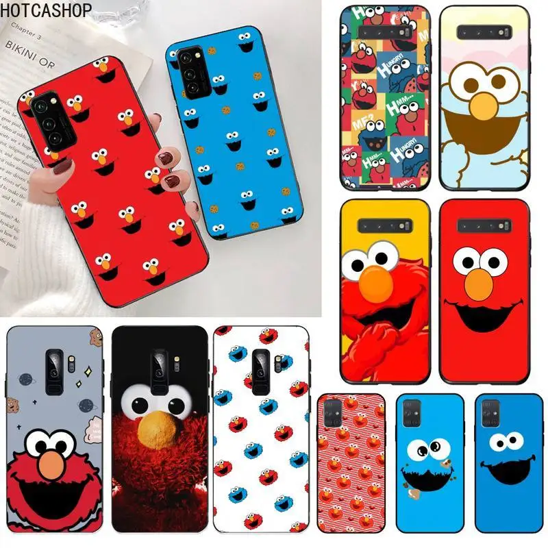 

kaw ELMO Cookie Couple Phone Case for Samsung S20 plus Ultra S6 S7 edge S8 S9 plus S10 5G lite 2020