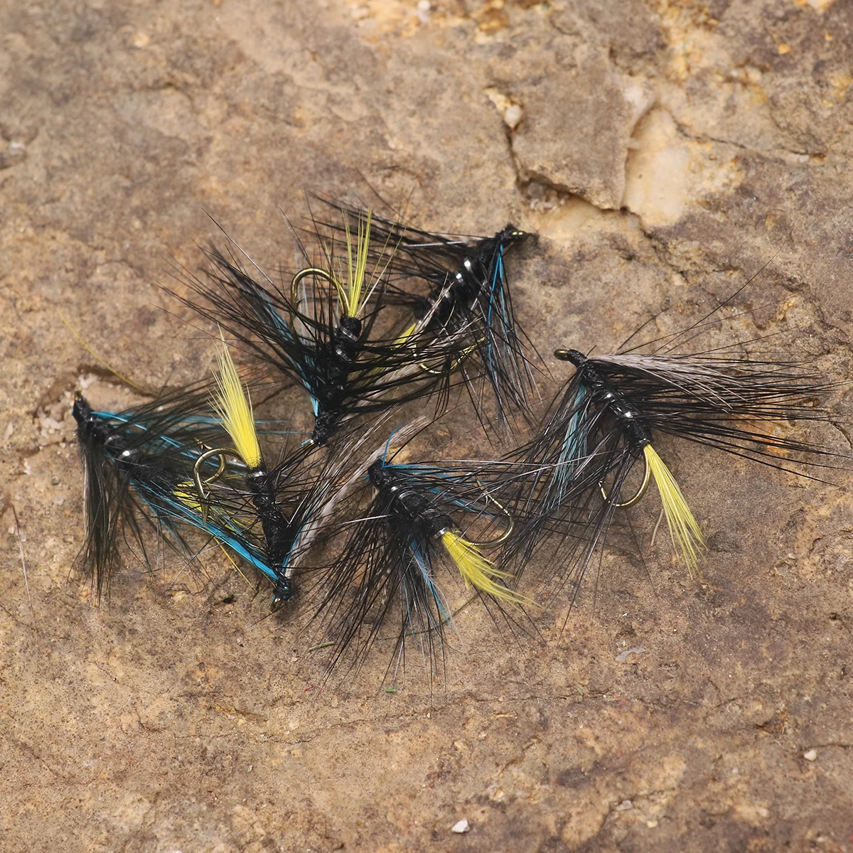 Wifreo 10PCS #12 Blue Silver Doctor Salmon Fly Fishing Trout Wet Flies | Спорт и развлечения