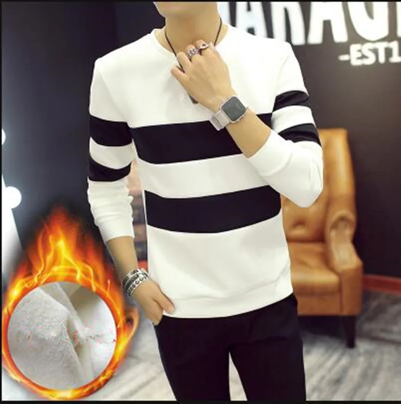 Мужская теплая куртка черно-белая простроченная простая Молодежная флисовая