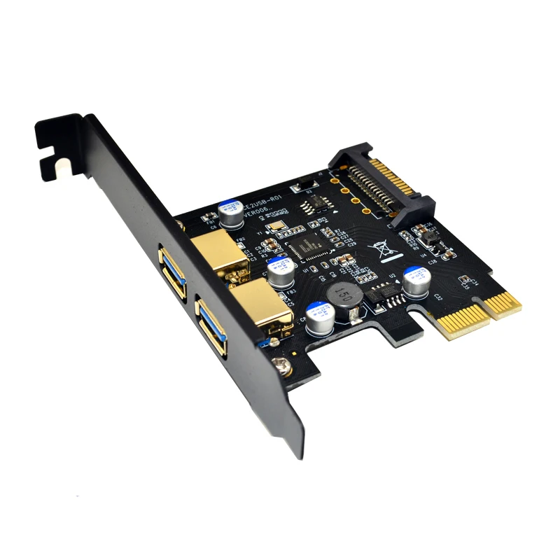 USB 3 0 PCI E USB3 карта адаптер 5 Гбит/с PCIE 2 портами плата Express карты расширения SATA