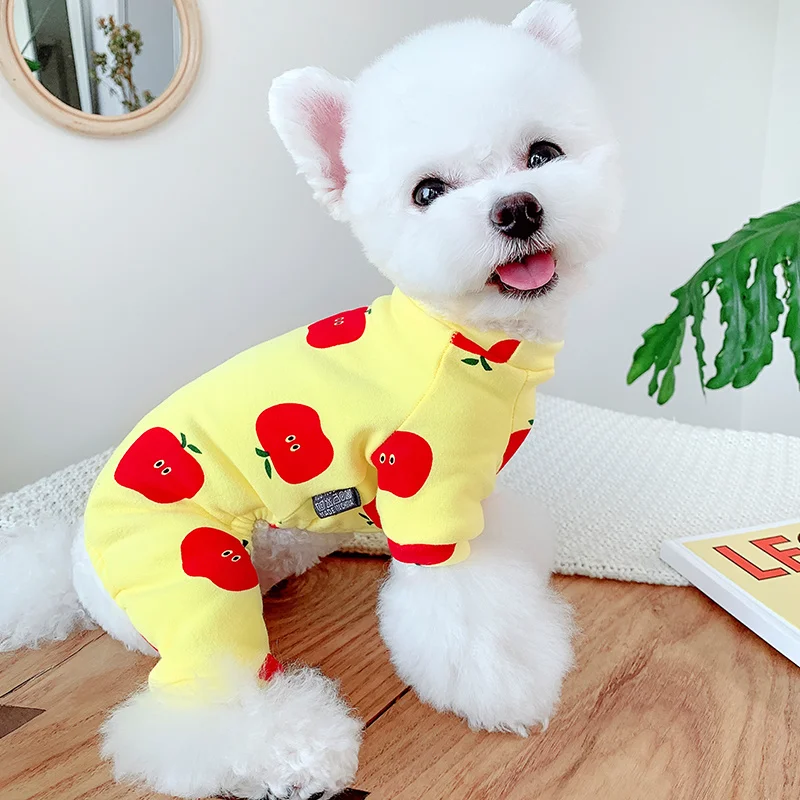 

Комбинезон для собак, одежда для сна, осенне-зимняя одежда для собак, пижамы, йоркширский Померанский шнаузер, Бишон, питоц, Медель, наряд, од...