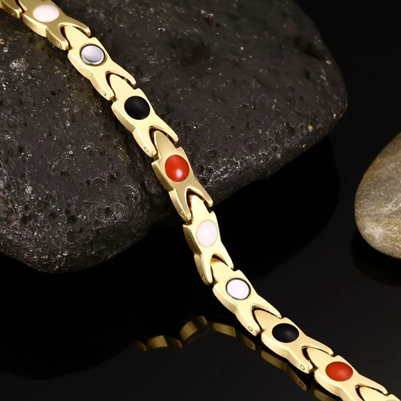 Магнитный браслет для женщин 316L из нержавеющей стали магнитный германиевый