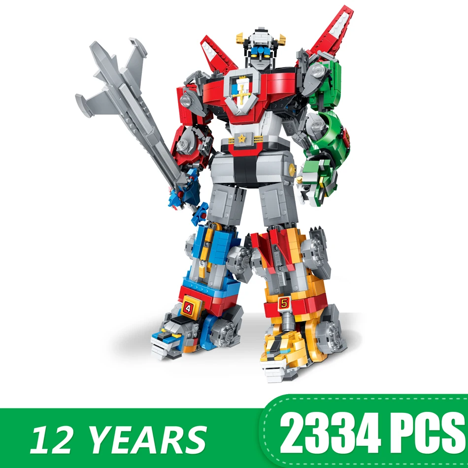 2334 шт маленькие строительные блоки игрушки совместимые с Lepinging ideas Voltron Defender of the