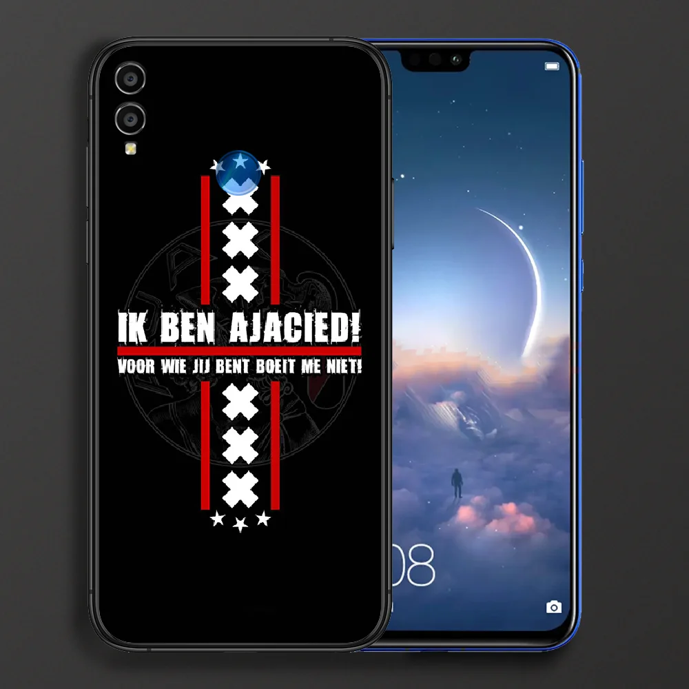 

Ajax Team Hard Phone case For Huawei Honor 6A 7A 7C 8 8A 8X 9 9X 10 10i 20 Lite Pro Play black shell silicone prime luxury