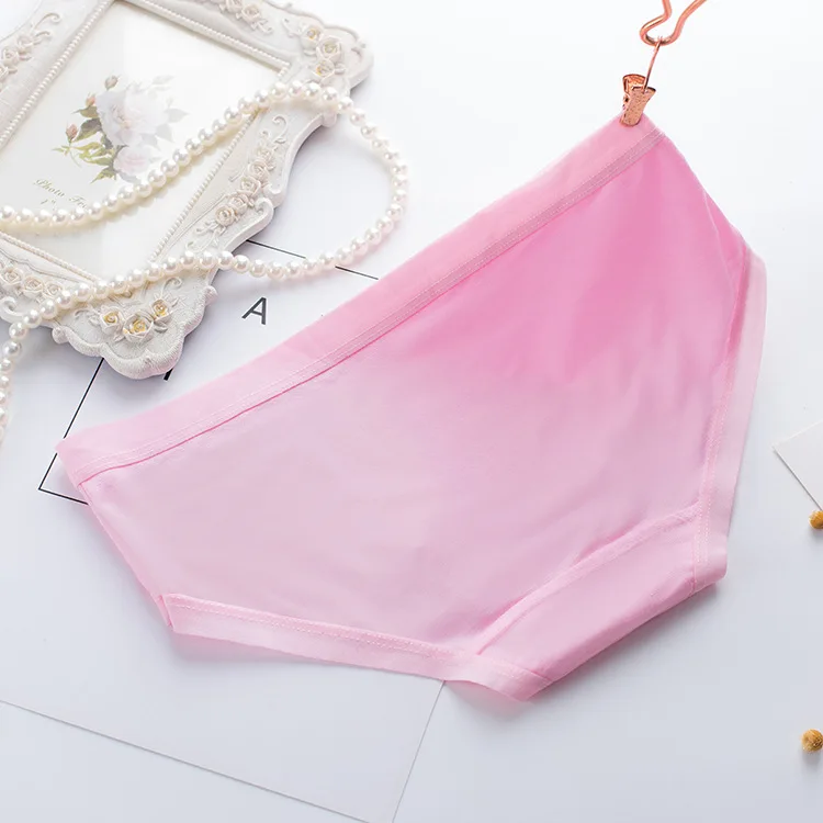 Милые женские трусики чистый цвет розовый красный черный рождественский подарок