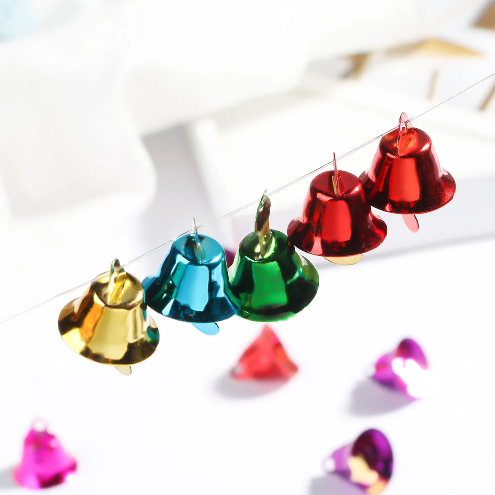 10 шт Мини Красочный металлический маленький колокольчик Рождественский