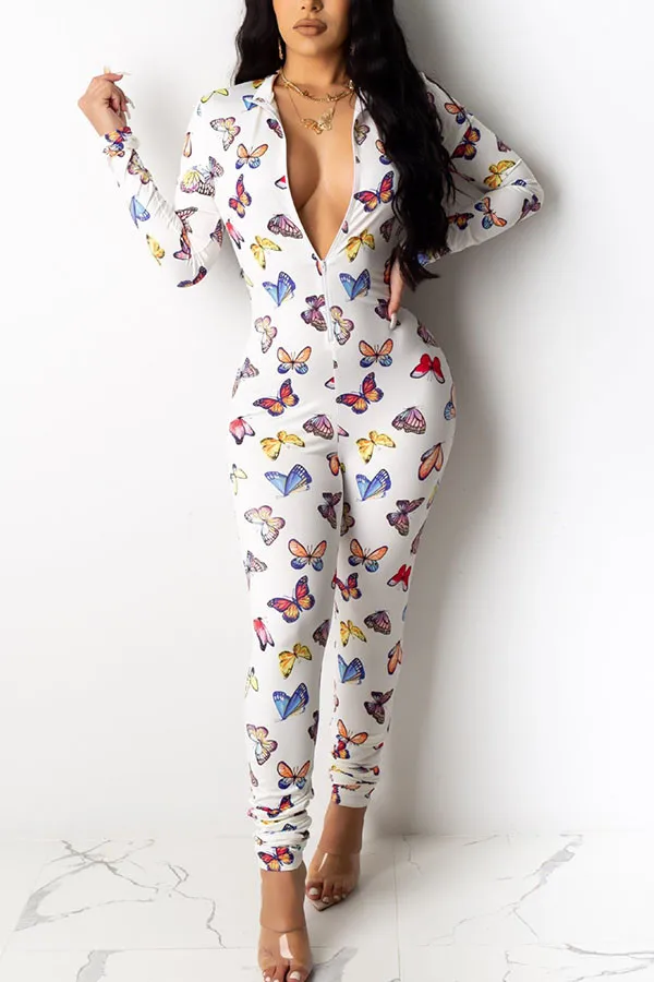 

Женский Облегающий комбинезон FUFUCAILLM, повседневный комбинезон с длинным рукавом и v-образным вырезом, осенняя одежда для сна для отдыха