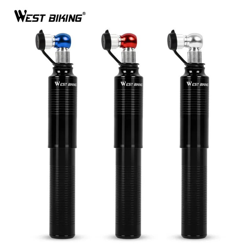 Велосипедный насос высокого давления портативный мини для шин с ручкой