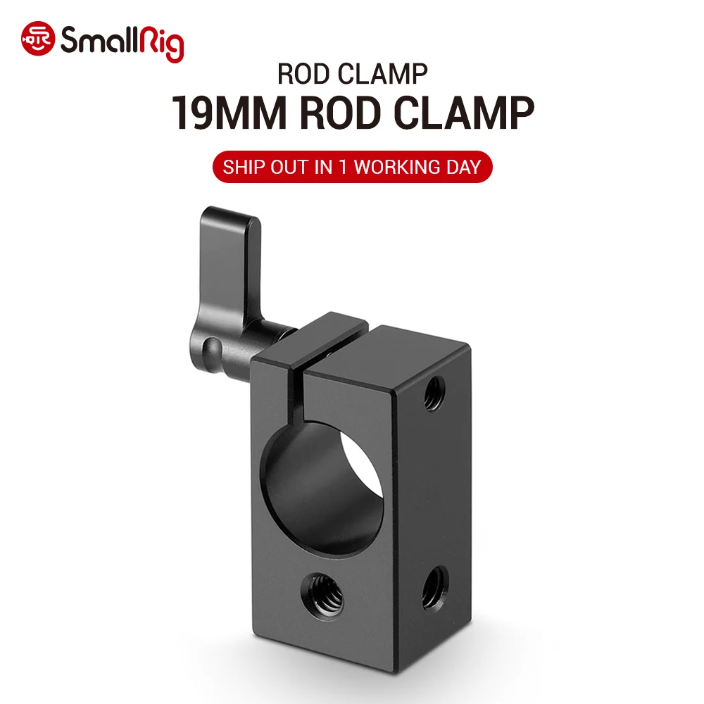 SmallRig камера Одноместный Railblock 19 мм стержень зажим Dslr Rig w/четыре 1/4 "нитки