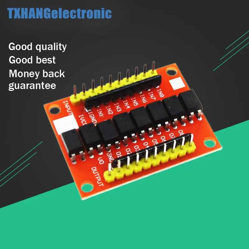

8 Channel Optocoupler Isolation Board Voltage Converter Adapter Module Driver Photoelectric Isolated Module diy electronics