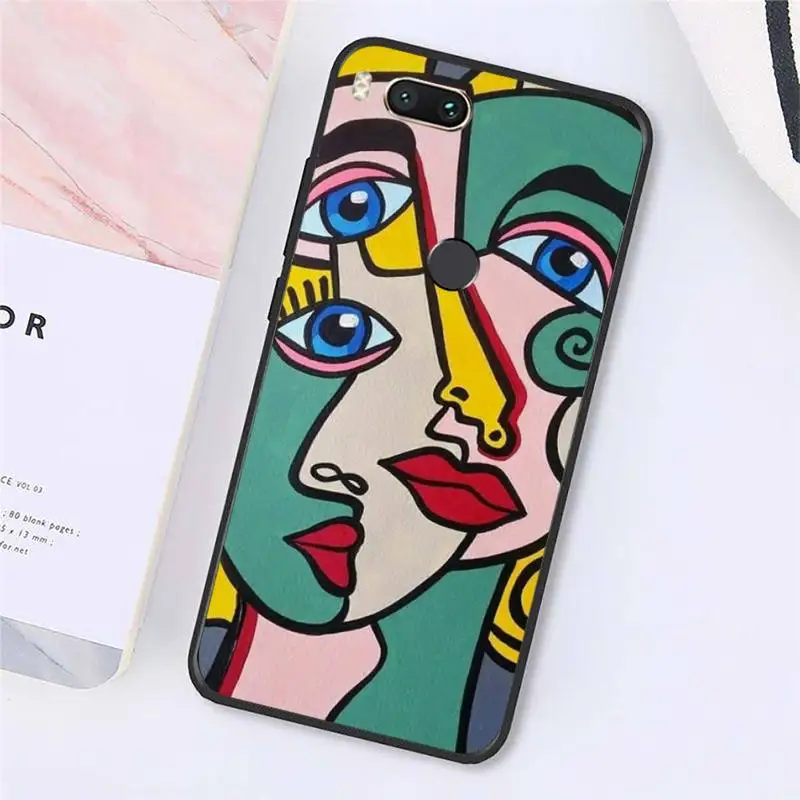 

Picasso abstract Art painting Phone Case For Xiaomi Redmi note 7 8 9 t max3 s 10 pro lite cover funda coque shell