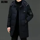 Парка мужская зимняя утепленная с капюшоном, Повседневная модная длинная, ветровка, пуховик, верхняя одежда