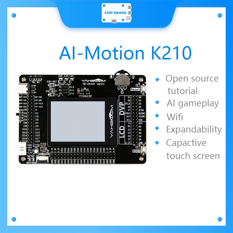 

Yahboom AI-Motion K210 Development Board Kit With Machine Vision / RISC-V Face Recognition Camera