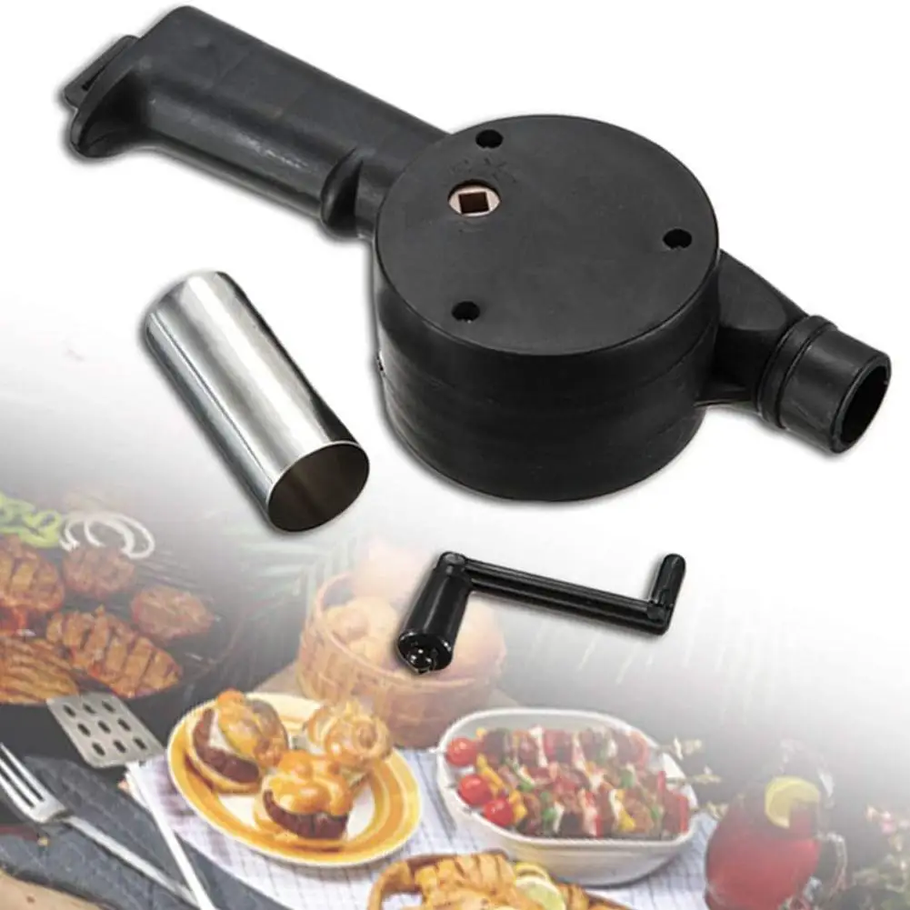 

Outdoor Barbecue Fan Hand-operated Blower Portable Barbecue Grill Fire-proof Bellows Tool Picnic Camping Accessories