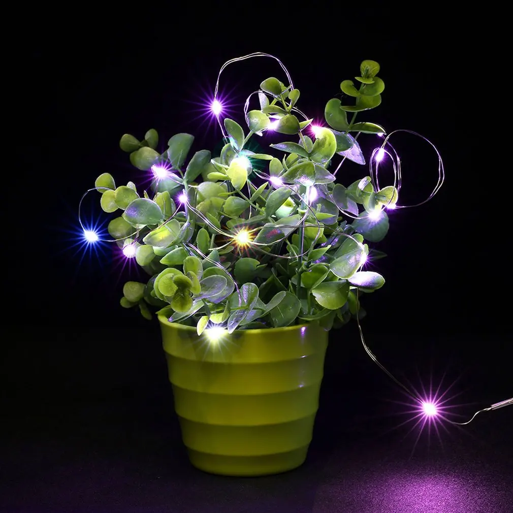 

Super Bright 2M IP66 Waterproof 20 LED Silver Wire Button Battery String Light Christmas Party Decoration Lamp 2017 Top Sale