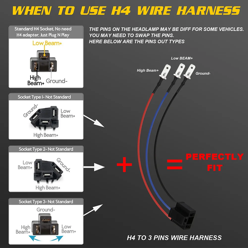 

2pcs 5x7inch Sealed Beam DRL Easy Install Super Bright LED Headlight Driving Die Cast Aluminum Waterproof For Wrangler YJ XJ