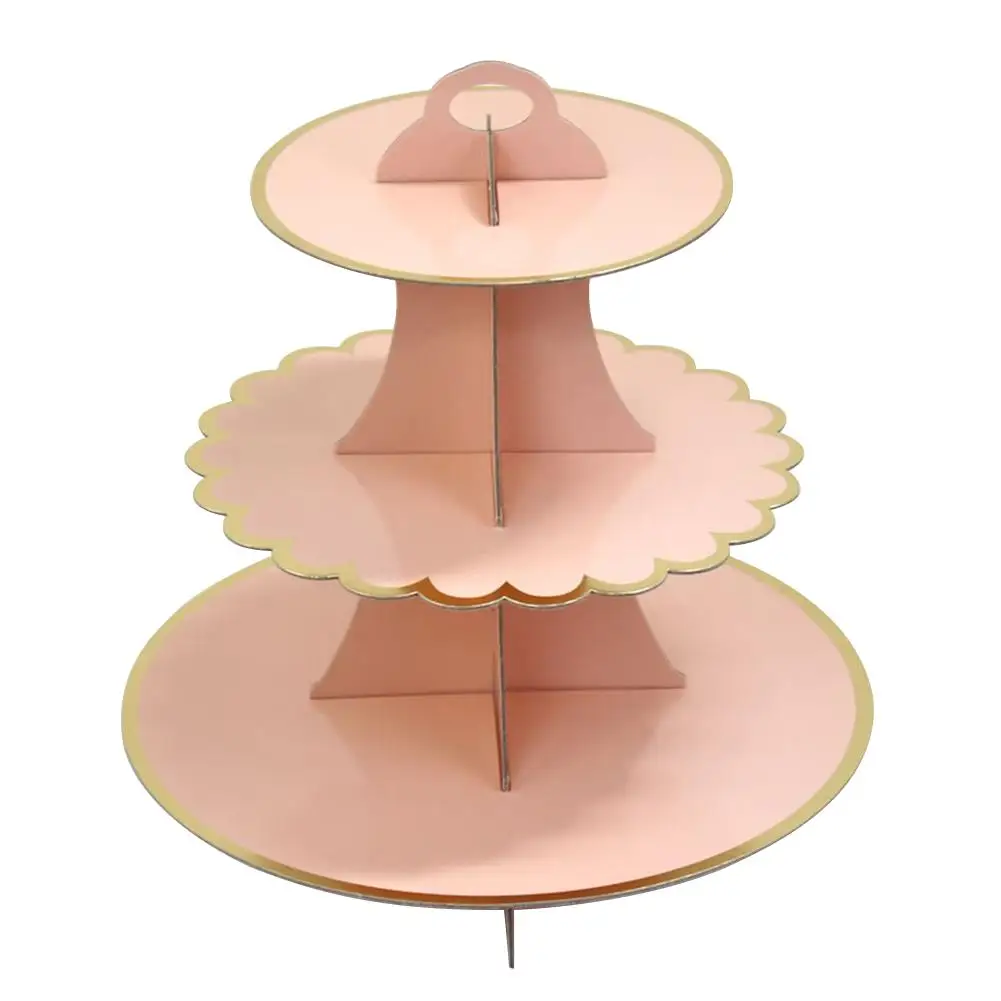 3 Tier Cake Stand Afternoon Tea Wedding Plates Kitchen Accessories Party Display Rack One-time Cake Decorating Tool Bakeware