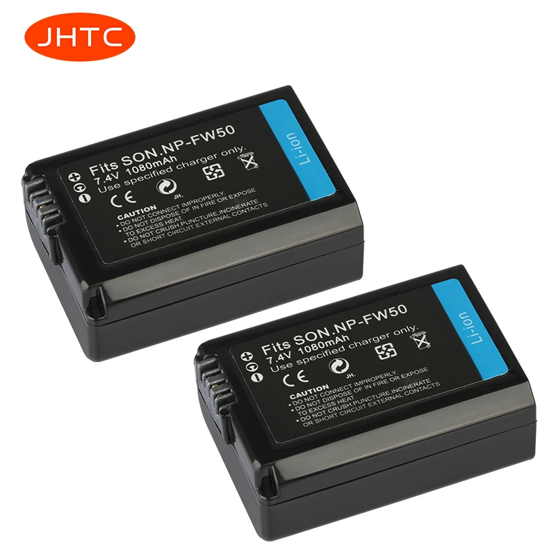 

NP-FW50 Batteries Rechargeable Battery For Sony Alpha a6500 a6300 a6000 a5000 a3000 NEX-3 a7R Battery 1080mAh NP FW50