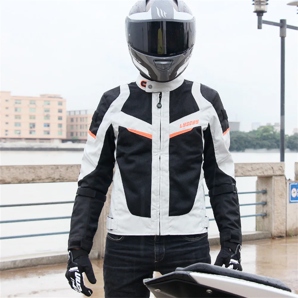 Куртка LYSCHY Мужская мотоциклетная городская дышащая защита светоотражающая