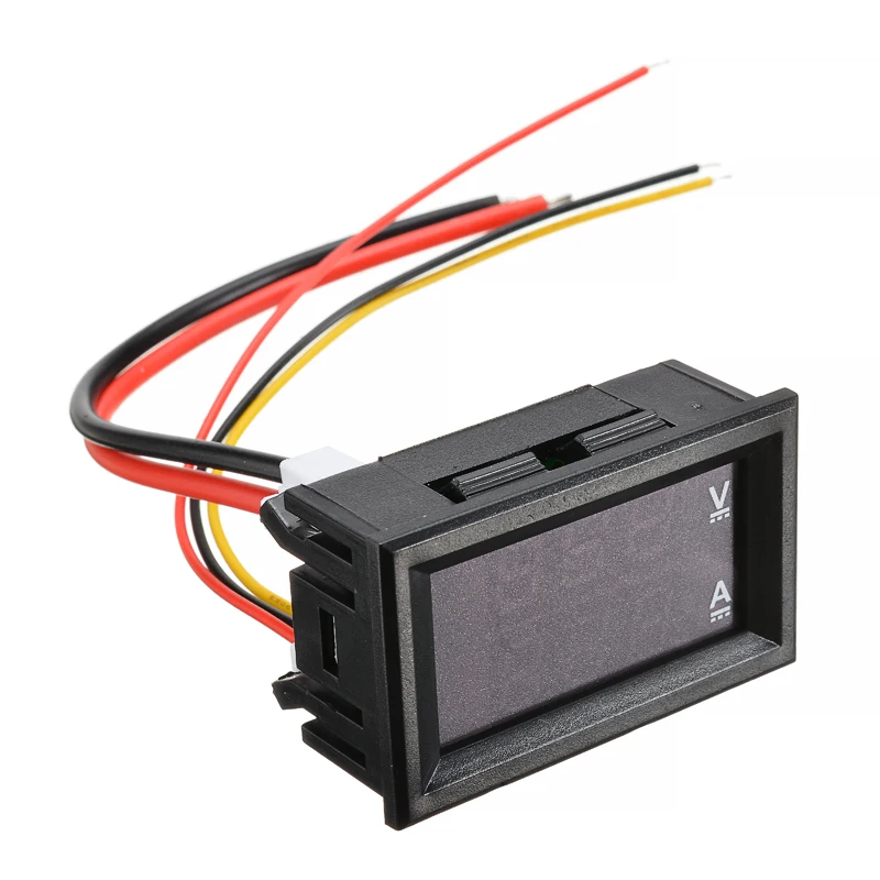 Электронный цифровой вольтметр амперметр постоянного тока 100 в 10 а светодиодный