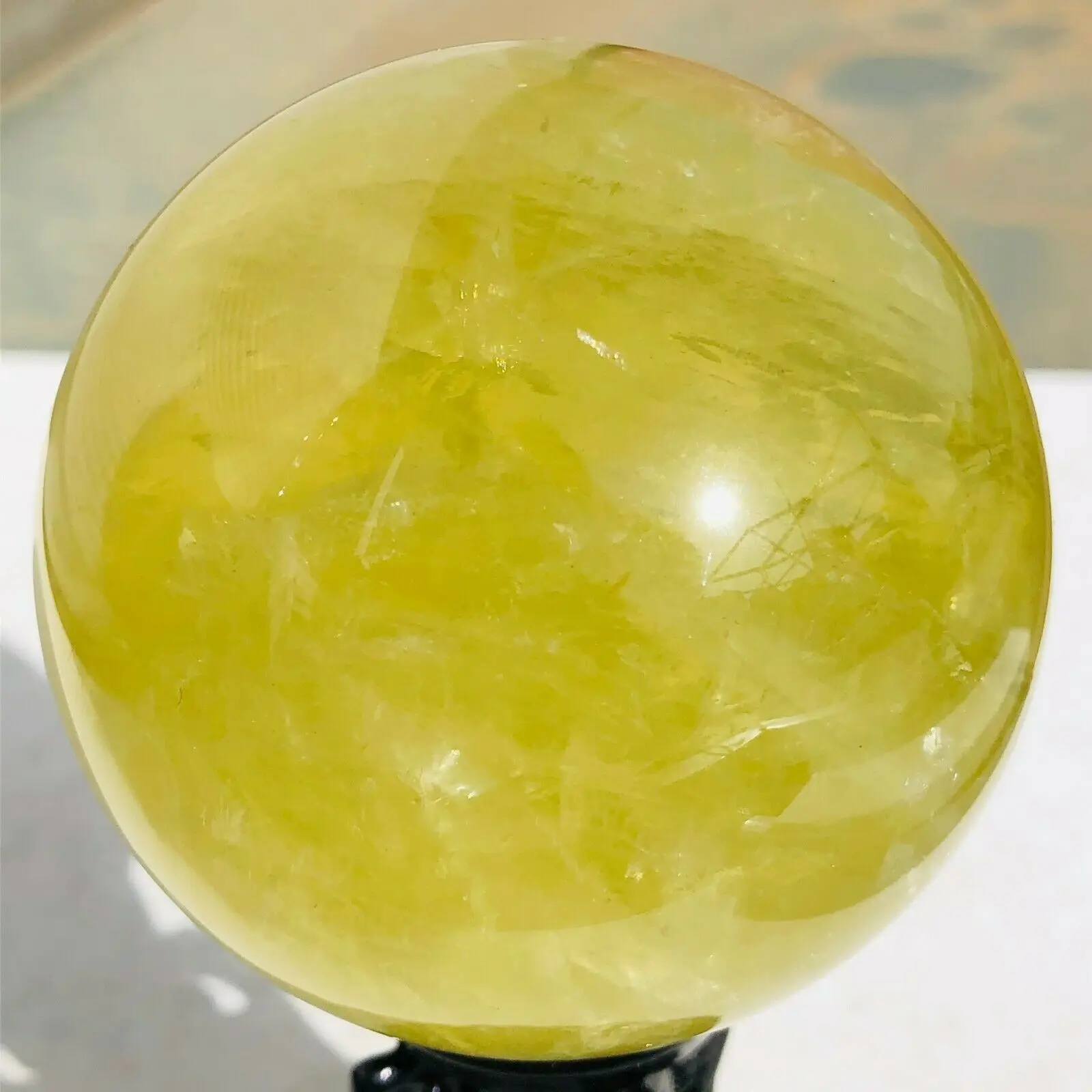 

Natural Topaz Ball, natural yellow crystal quartz Ball, natural stone ，healing crystal ，Home Decoration, Gifts