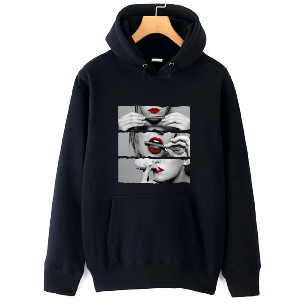 Худи ZIIART мужское флисовое лидер продаж парная одежда для пар с изображением губ