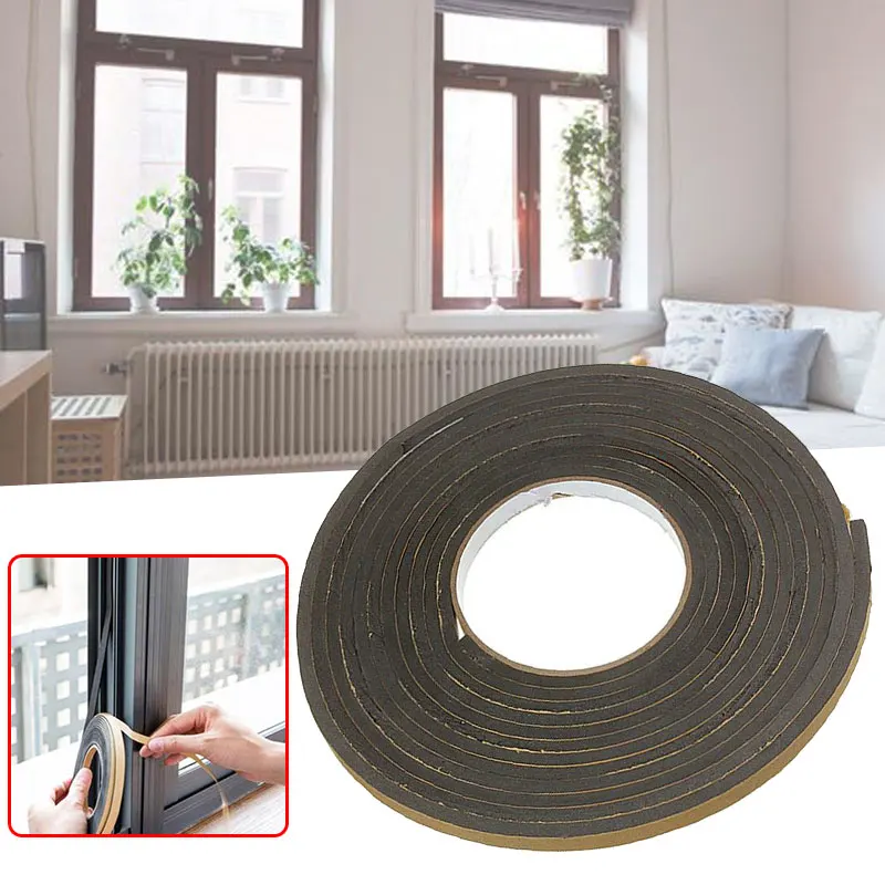 Водонепроницаемый клей EVA пена Осадка Excluder двери окна полоса 5 м * 9 мм|Силиконовый