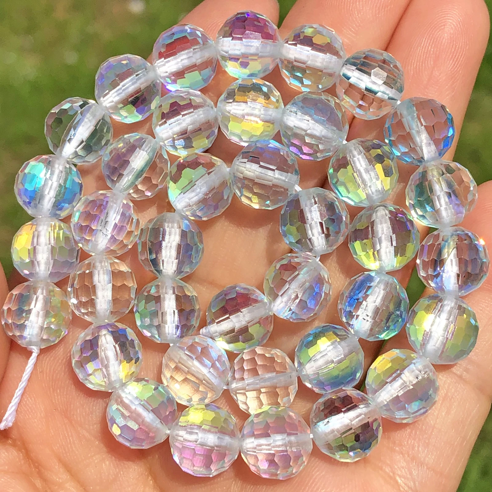 

Бусины из белого лунного камня, граненые, 6/8/10 мм, блестящие, хрустальные, кварцевые, круглые, россыпью, для самостоятельного изготовления юв...