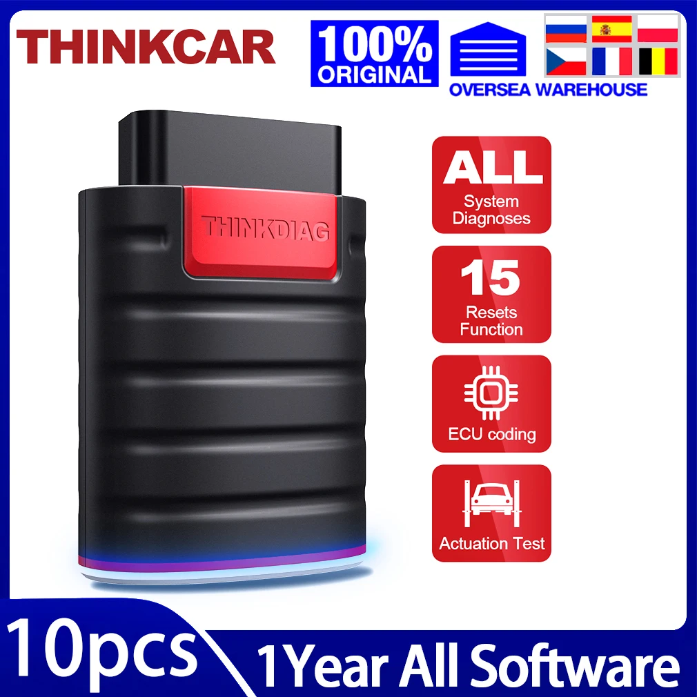 

10pcs Thinkcar Thinkdiag New Easydiag Car OBD2 Code Reader Full System Auto Bluetooth Scanner OBD2 Diagnostic Tool free shipping