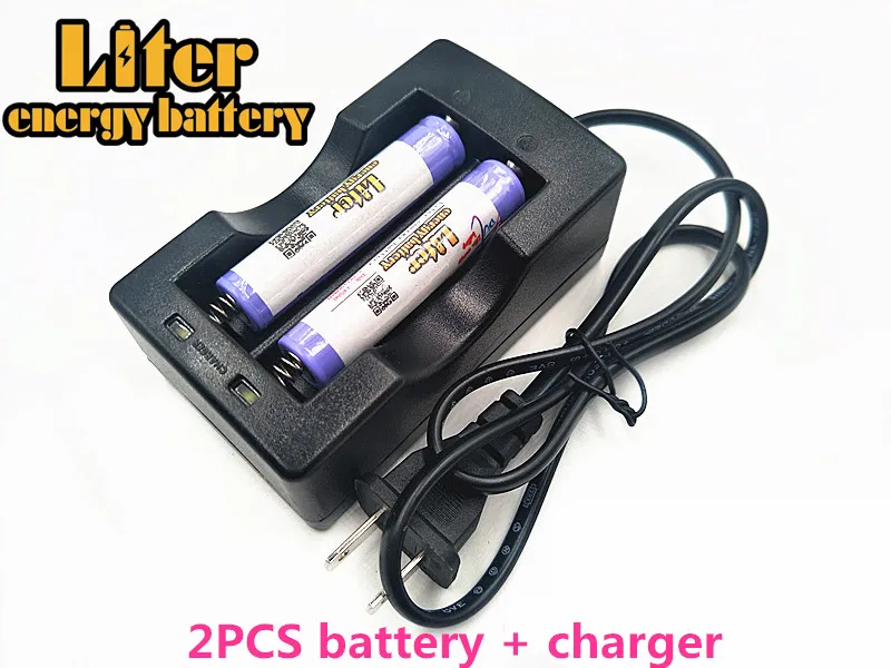 Красный Литровая энергетическая батарея 3,7 V 1500mAh 14650 литий-ионная аккумуляторная батарея+ дорожное зарядное устройство может использоваться для светодиодный фонарик - Цвет: Красный