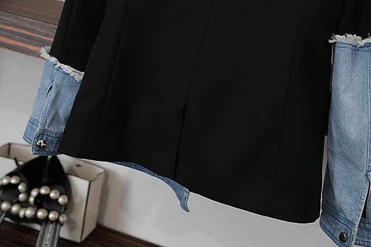 

SHENGPALAE 2021 Fashion New Spring Women Blazers And Jackets Work Office Lady Suit Slim Business Splice Irregular Coat ZA5519