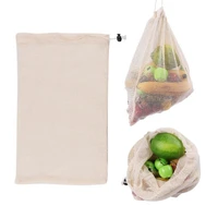 reusable shopping bags cotton vegetable mesh bag for home kitchen washable fruit grocery refillable accessories beauty health to