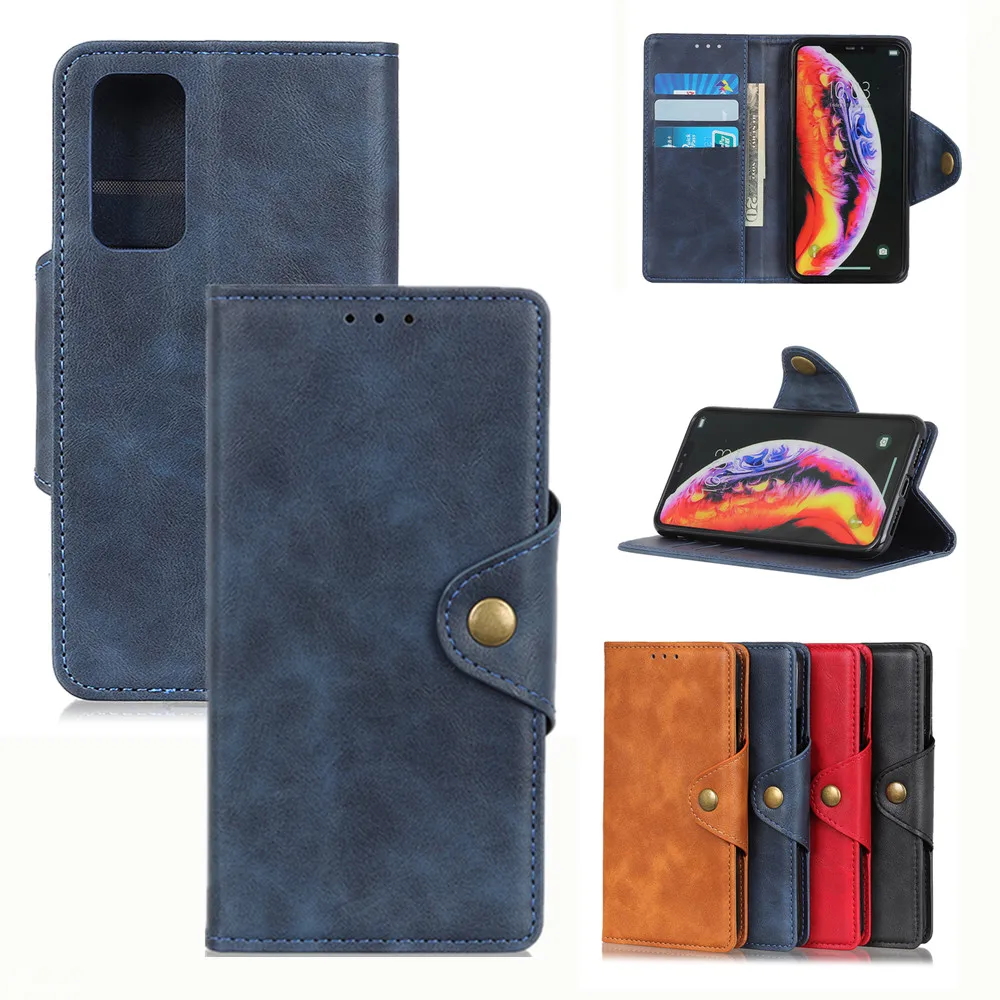 

PU Leather Case for Huawei Honor X10 9X 30 Lite 30S 9C 20E Play 5 4T 9A Nova 7 8 Pro Etui Card Slot Folding Bracket Wallet Cover