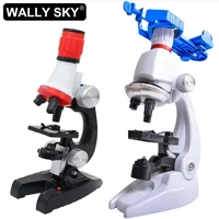 1200x children toy biological microscope set monocular biological science experiment studying for primary school students