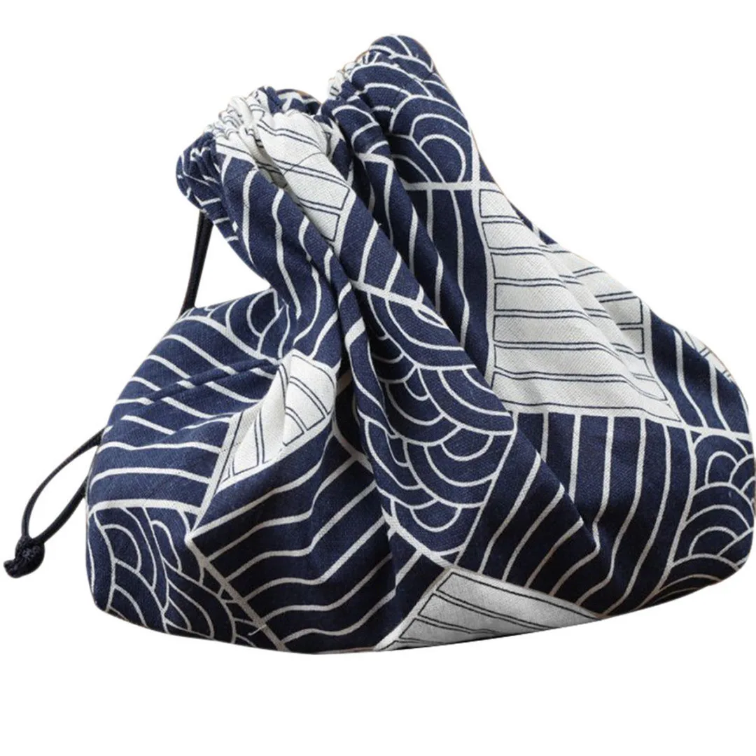 Новый Портативный японский Ланч бокс Bento сумка тоут для еды на вынос чехол