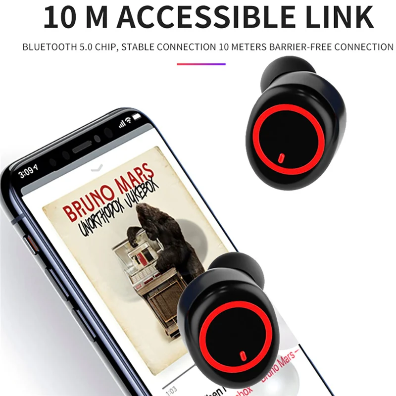 TWS A13 беспроводные Bluetooth наушники стерео бас 5 0 с микрофоном свободные руки 3D звук