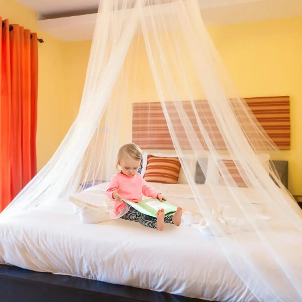 

Dome Tent Kids Baby Bedding Dome Hanging Canopy Mosquito Net Bedcover Cotton Bed Curtain Protective Insect Mosquito Net Decor