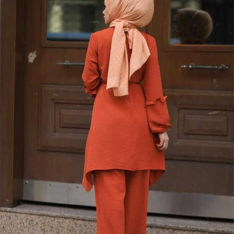 

2020 new women's suit long sleeve trousers loose and thin large women's dress