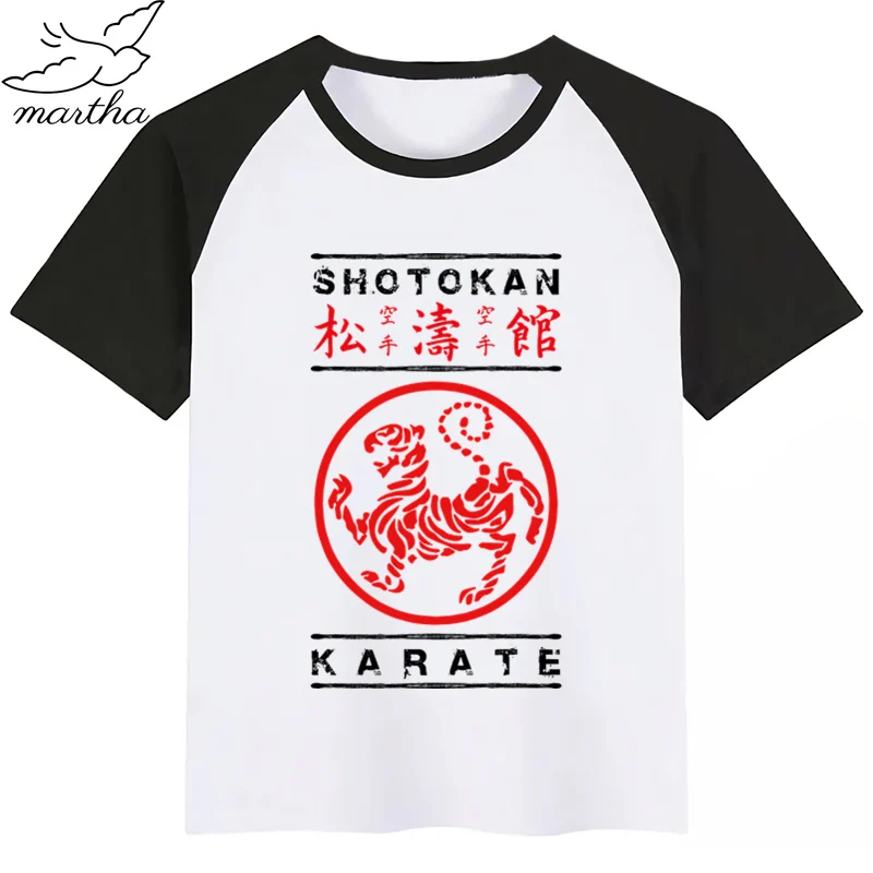Модная футболка с забавным принтом в японском стиле Кандзи Шотокан карате