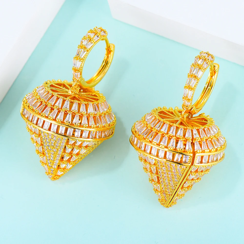 

Роскошные благородные новые серьги GODKI с фианитами для невесты, Большие Оригинальные подвесные крупные серьги, модные украшения