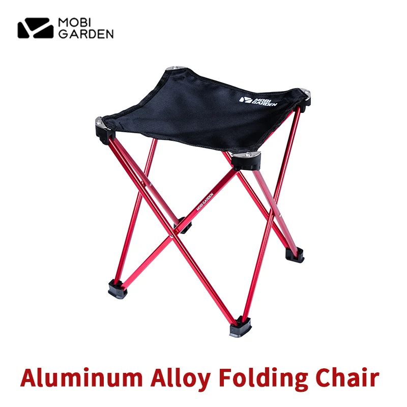 

Сверхлегкий складной стул MOBI GARDEN/300g, алюминиевая подставка, маленький стул, подходит для рыбалки, очереди, поезда, 2 размера