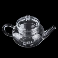 transparent teapot heat resistant glass teapot with infuser coffee flower tea leaf herbal pot 250ml durable