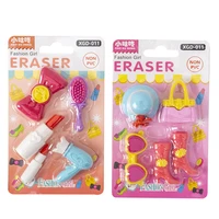 5 pcs lipstick high heels eraser kawaii pencil eraser creative for kids funny erasers promotional stationery school supplies